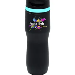 Persona Caturra Vacuum Tumbler - 16 oz - Black - Full Color - 24 hr