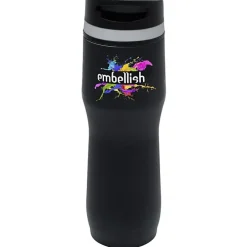 Persona Caturra Vacuum Tumbler - 16 oz - Black - Full Color - 24 hr