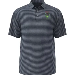 PGA Tour Heather Feeder Stripe Polo