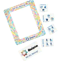 Picture Frame Message Magnet with Business Card