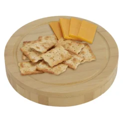 5-Piece Swivel Top Bamboo Cheese Board