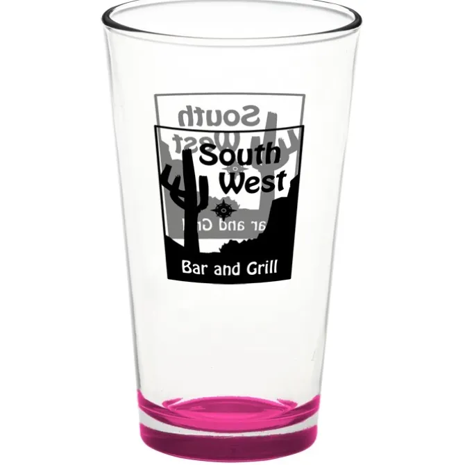 Pint Glass - 16 oz - Bottom Color