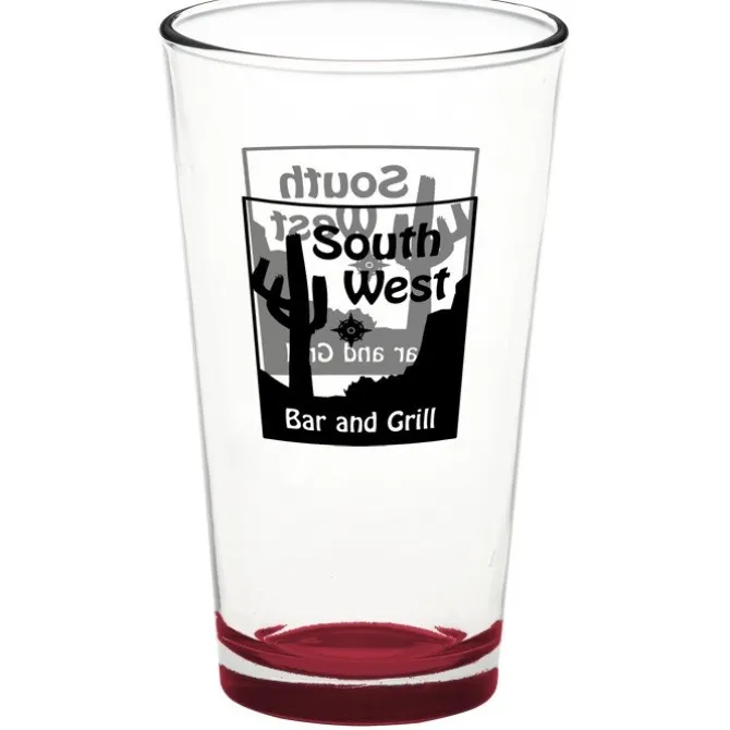 Pint Glass - 16 oz - Bottom Color