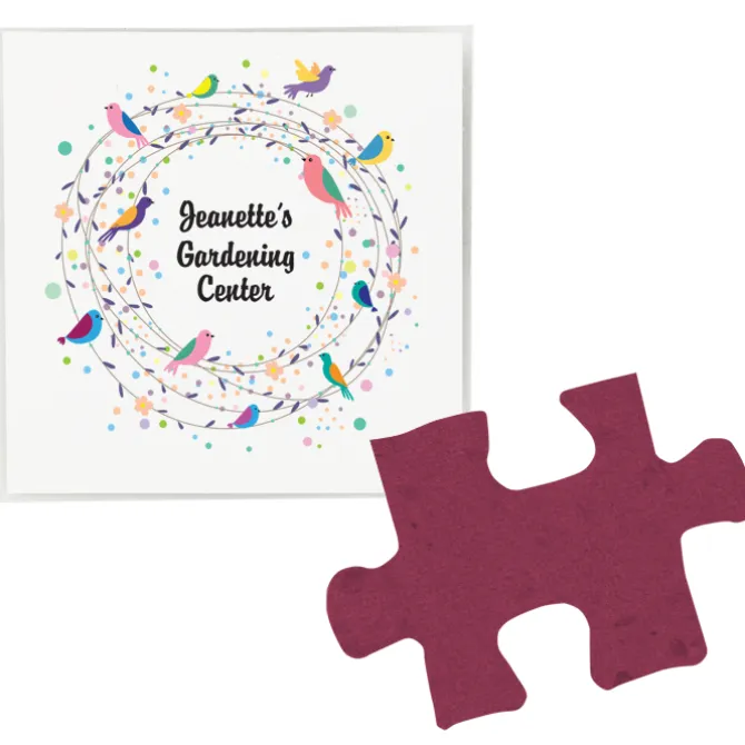 Plant-A-Shape Flower Seed Packet - Puzzle Piece