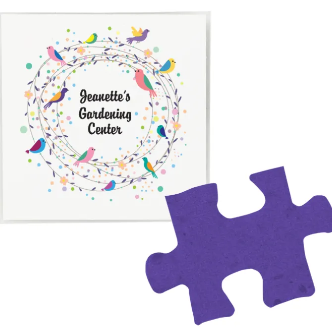 Plant-A-Shape Flower Seed Packet - Puzzle Piece