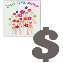 Plant-A-Shape Flower Seed Packet - Dollar Sign