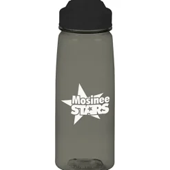 PolySure Grip 'N Sip Water Bottle with Flip Lid - 24 oz