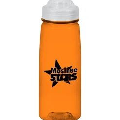 PolySure Grip 'N Sip Water Bottle with Flip Lid - 24 oz