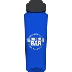 PolySure Measure Water Bottle with Flip Lid - 24 oz