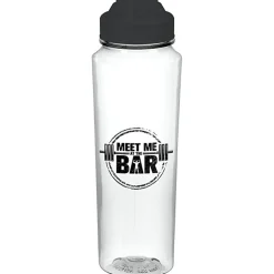 PolySure Measure Water Bottle with Flip Lid - 24 oz