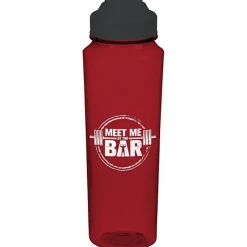 PolySure Measure Water Bottle with Flip Lid - 24 oz
