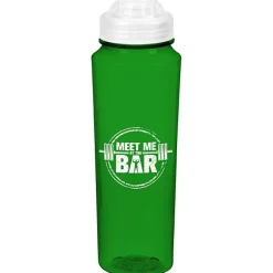 PolySure Measure Water Bottle with Flip Lid - 24 oz