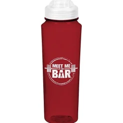 PolySure Measure Water Bottle with Flip Lid - 24 oz