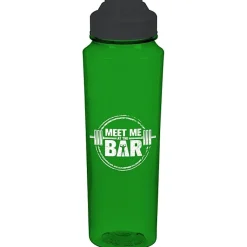 PolySure Measure Water Bottle with Flip Lid - 24 oz