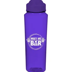 PolySure Measure Water Bottle with Flip Lid - 24 oz