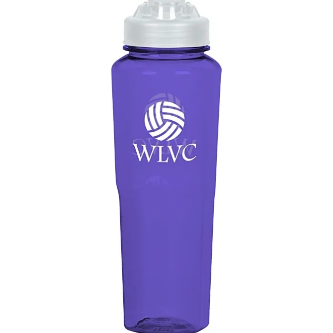 PolySure Retro Water Bottle with Flip Lid - 32 oz