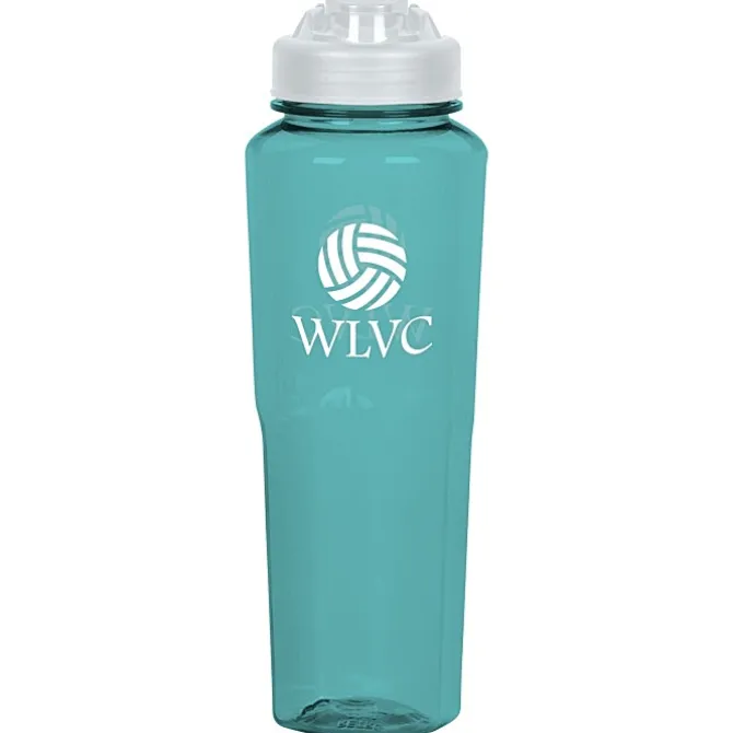 PolySure Retro Water Bottle with Flip Lid - 32 oz