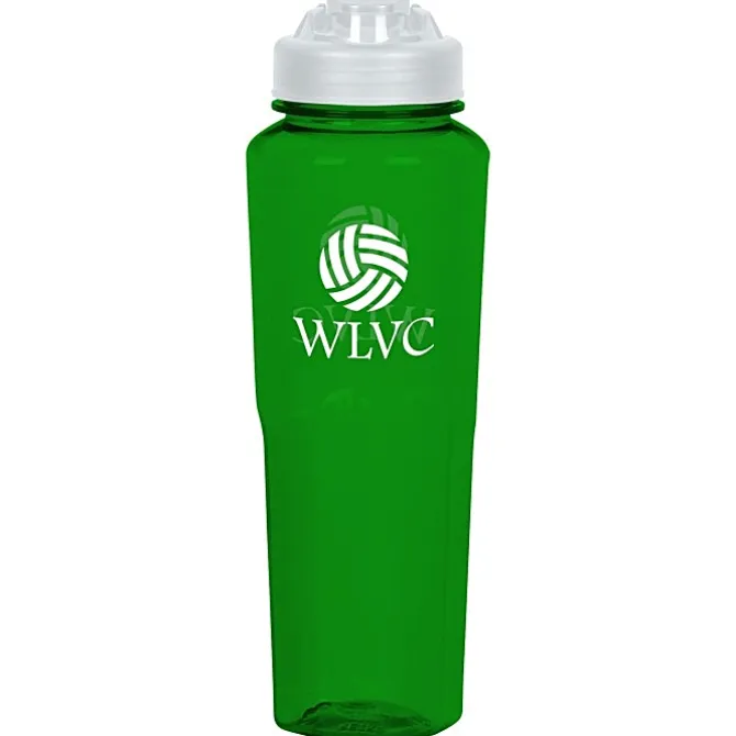 PolySure Retro Water Bottle with Flip Lid - 32 oz
