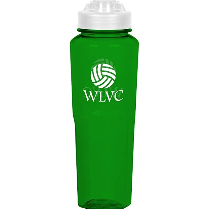 PolySure Retro Water Bottle with Flip Lid - 32 oz