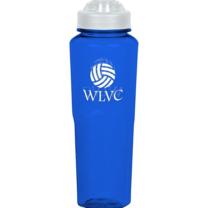 PolySure Retro Water Bottle with Flip Lid - 32 oz