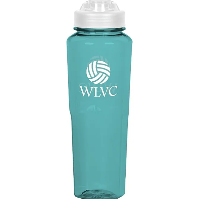 PolySure Retro Water Bottle with Flip Lid - 32 oz