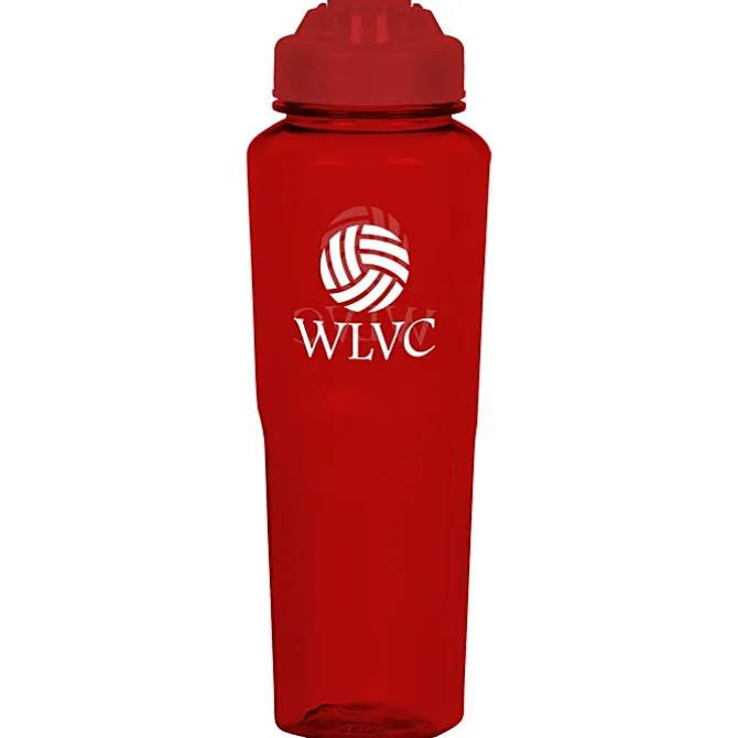 PolySure Retro Water Bottle with Flip Lid - 32 oz