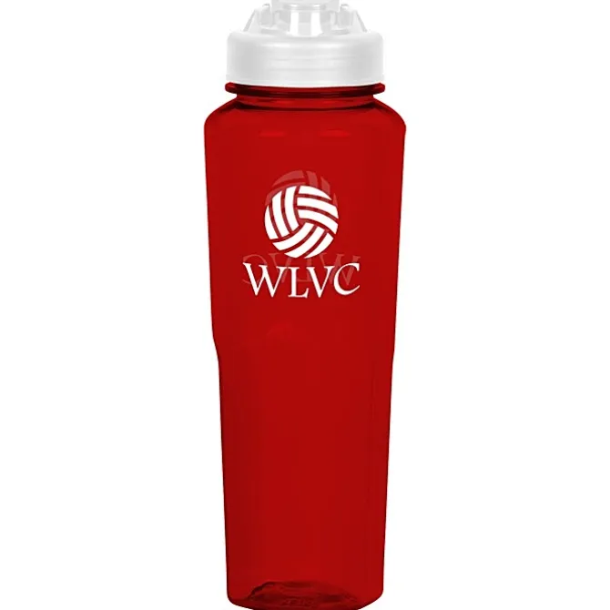 PolySure Retro Water Bottle with Flip Lid - 32 oz