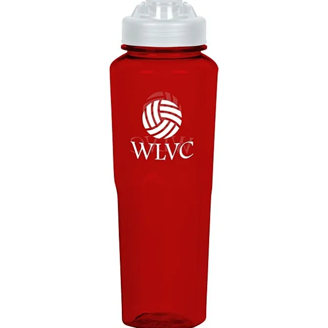 PolySure Retro Water Bottle with Flip Lid - 32 oz