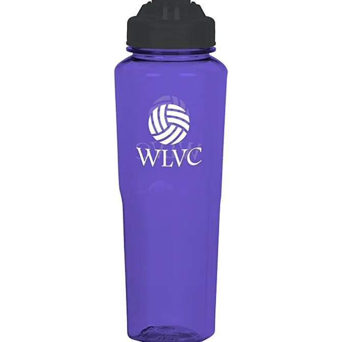 PolySure Retro Water Bottle with Flip Lid - 32 oz