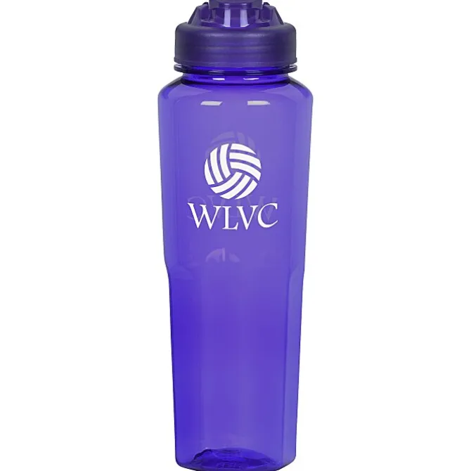 PolySure Retro Water Bottle with Flip Lid - 32 oz