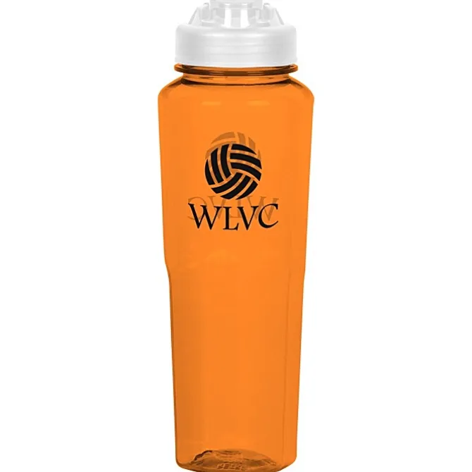 PolySure Retro Water Bottle with Flip Lid - 32 oz