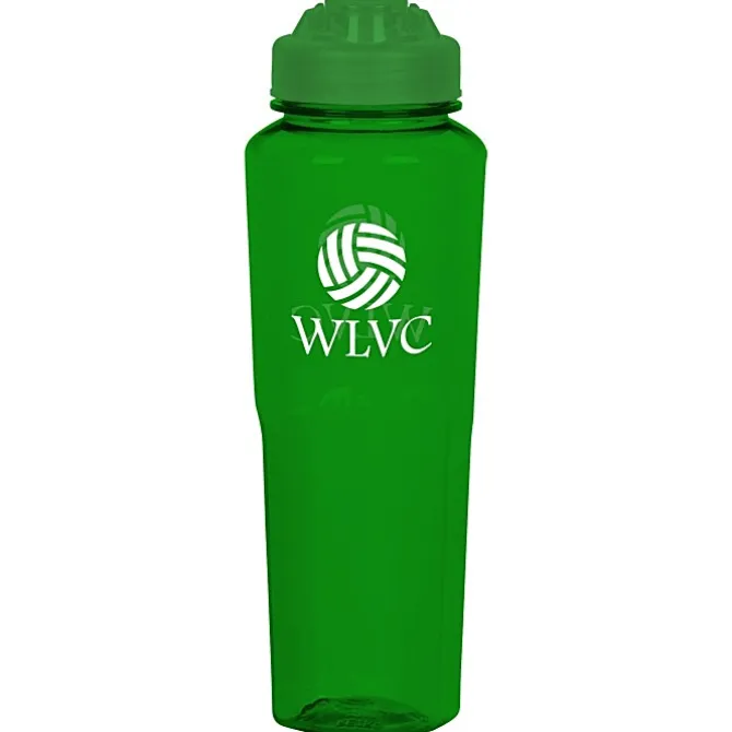 PolySure Retro Water Bottle with Flip Lid - 32 oz