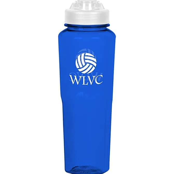 PolySure Retro Water Bottle with Flip Lid - 32 oz