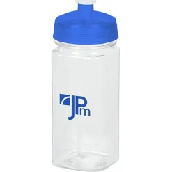 PolySure Squared-Up Water Bottle - 16 oz - Clear