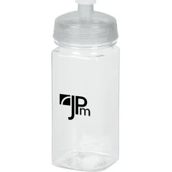 PolySure Squared-Up Water Bottle - 16 oz - Clear