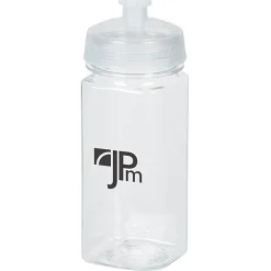 PolySure Squared-Up Water Bottle - 16 oz - Clear