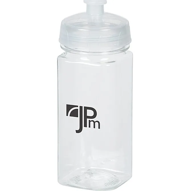 PolySure Squared-Up Water Bottle - 16 oz - Clear