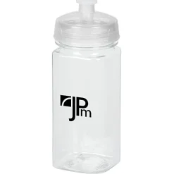 PolySure Squared-Up Water Bottle - 16 oz - Clear
