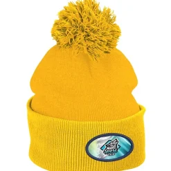 Pom Pom Knit Hat - Full Color Patch