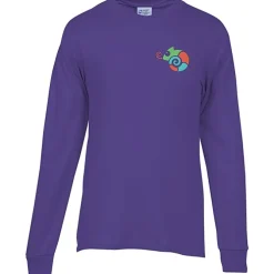 Port 50/50 Blend Long Sleeve T-Shirt - Embroidered