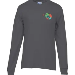 Port 50/50 Blend Long Sleeve T-Shirt - Embroidered