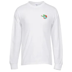 Port 50/50 Blend Long Sleeve T-Shirt - Embroidered
