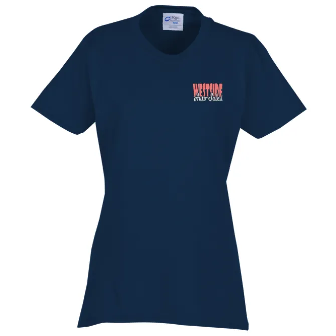 Port 50/50 Blend T-Shirt - Ladies' - Embroidered