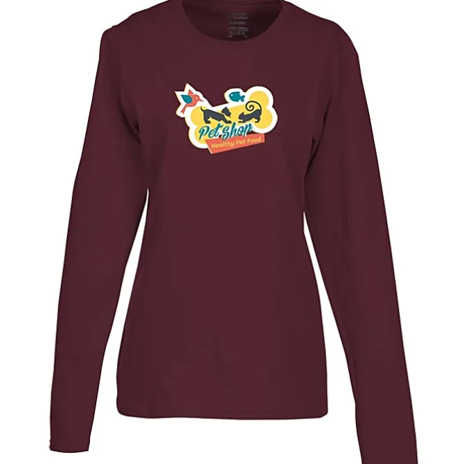 Port Classic 5.4-oz Long Sleeve T-Shirt - Ladies' - Colors - Full Color