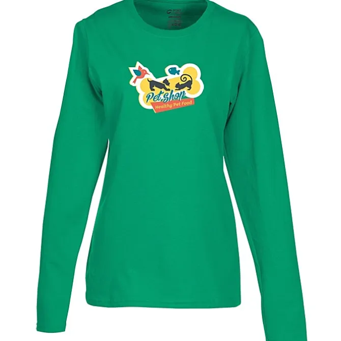 Port Classic 5.4-oz Long Sleeve T-Shirt - Ladies' - Colors - Full Color