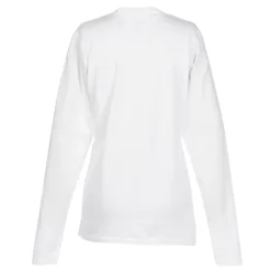 Port Classic 5.4-oz Long Sleeve T-Shirt - Ladies' - White - Embroidered
