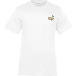 Port Classic 5.4-oz Pocket T-Shirt - Men's - Embroidered