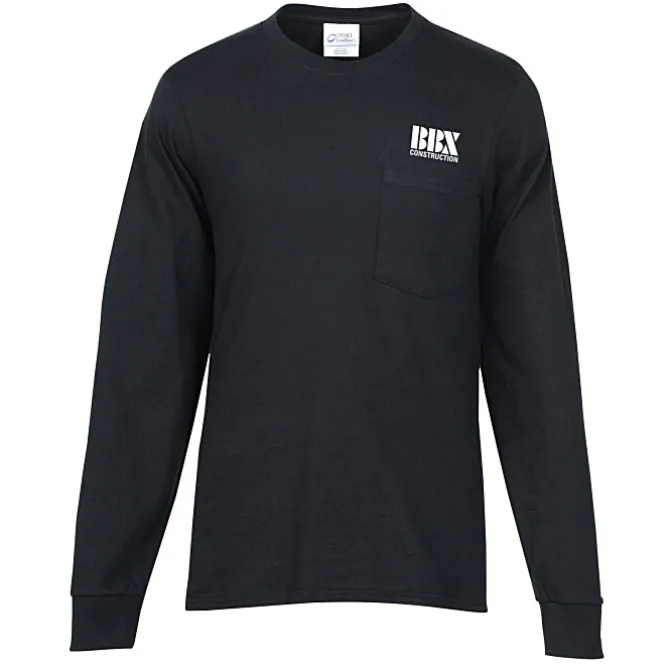 Port & Company Essential Long Sleeve Pocket T-Shirt