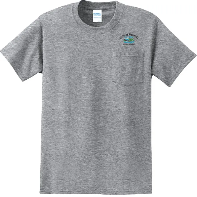 Port & Company Essential Pocket T-Shirt - Embroidered