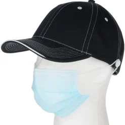 Prestige Two-Tone Cap with Face Mask Buttons